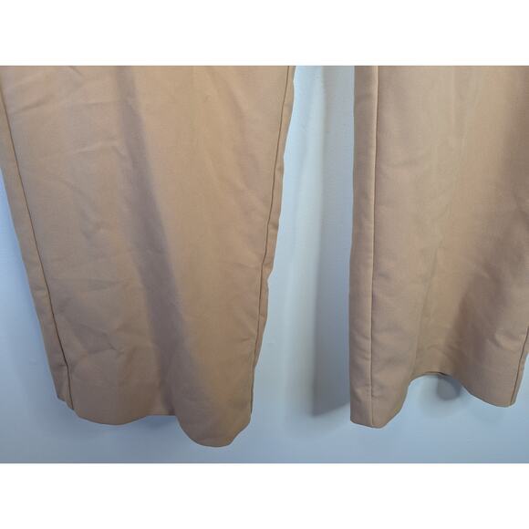 Abercrombie & Fitch Sloane Tailored High Rise Wide Leg Pant in Brown - Picture 3 of 8